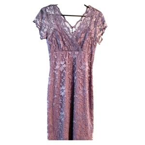 Lavender lace dress